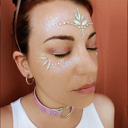makeup de festival strass lotus