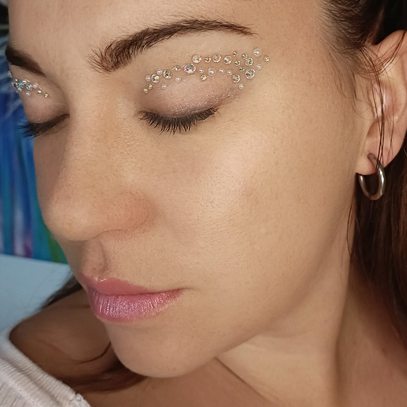 Strass Eyeliners Autocollants - Diamants Holographiques