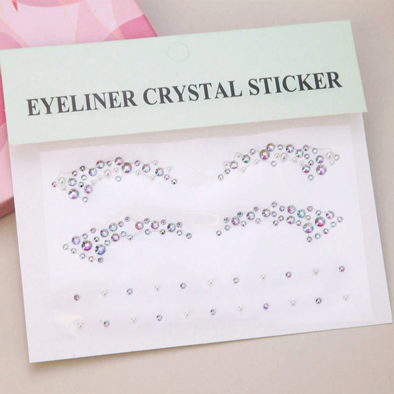 Strass Eyeliners Autocollants - Diamants Holographiques