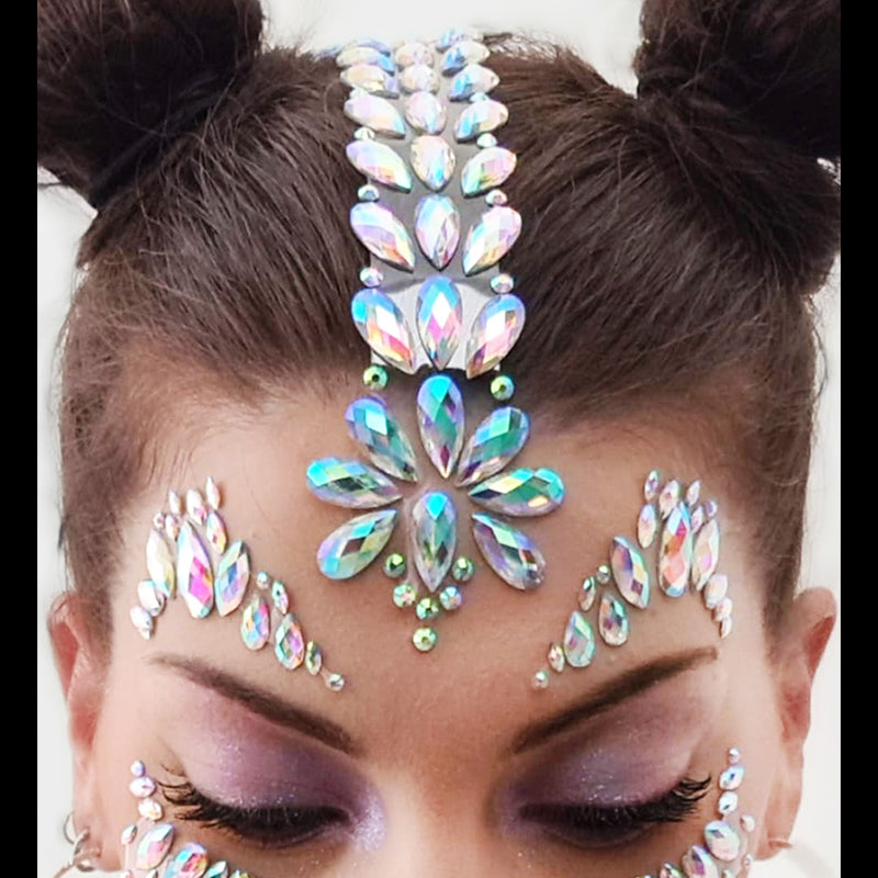 Strass Cheveux Autocollant - Holographique