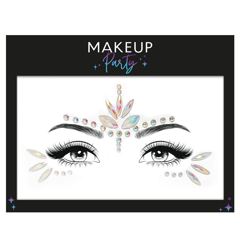 Strass Visage Autocollant - Lotus Holographique